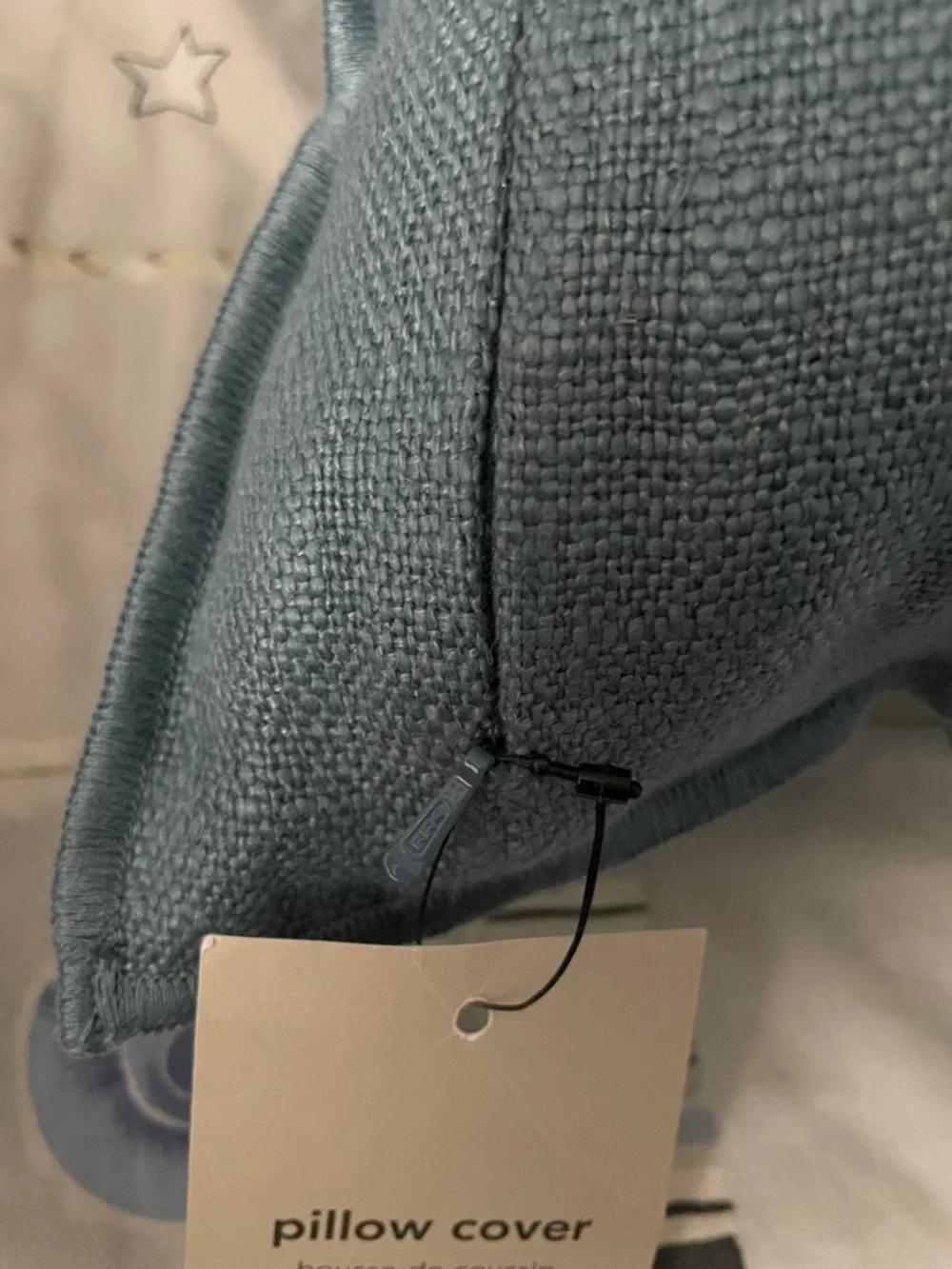 NWT West Elm Decorative Teal 24” Square Linen Throw Pillow cover - Home Accents